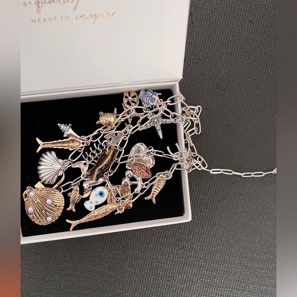 FREE PEOPLE Maxamillion Charm Necklace - Beachside - Picture 5 of 6